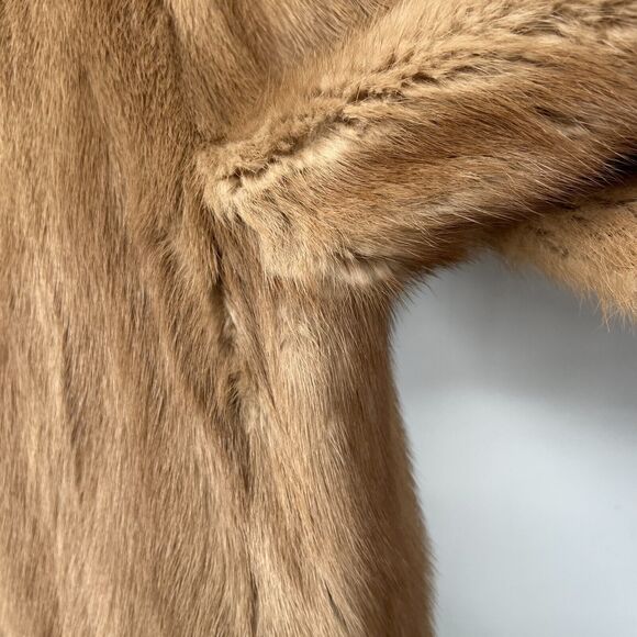 VTG The American Mink Coat EMBA Women M Fur Jacket Elegant Luxury Stroller Swing - Picture 5 of 14